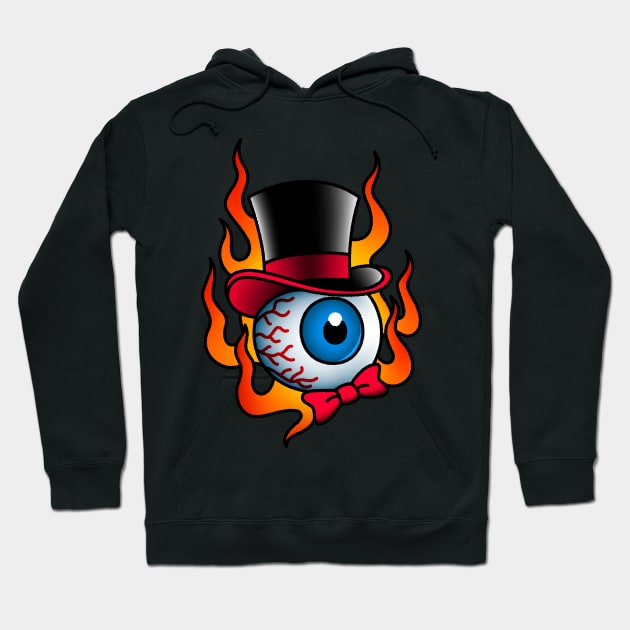 American Traditional Dapper Eyeball Hoodie by OldSalt